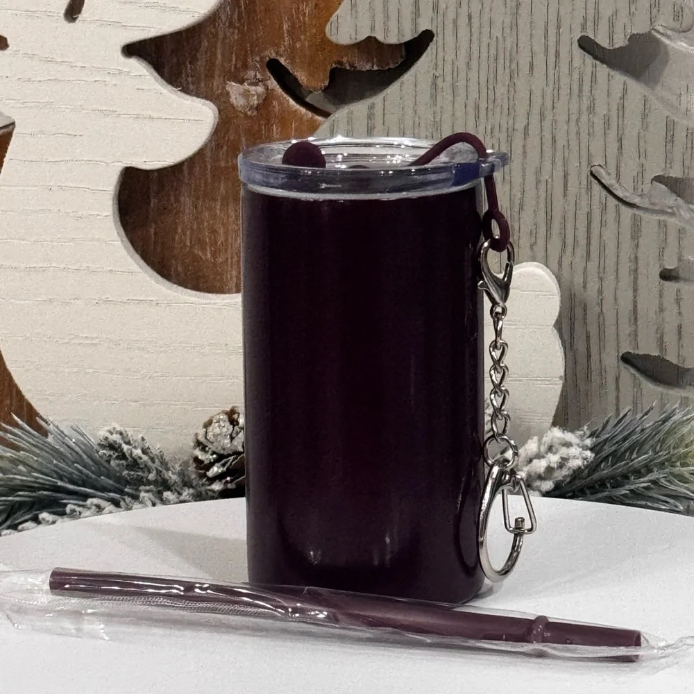 Mini skinny 3 ounce shot glass/BAG CHARM